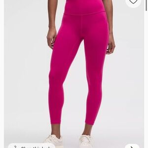 NWT Wunder Train High Rise Tight 25” Hot Pink Passionate